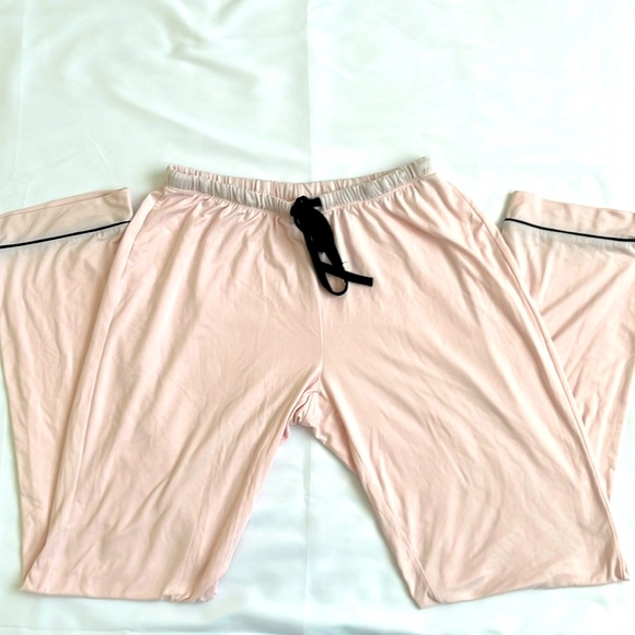 Gorgeous Børn Pajamas Sz Medium Soft Pink Button Down Drawstring Pants Like New - Picture 4 of 6